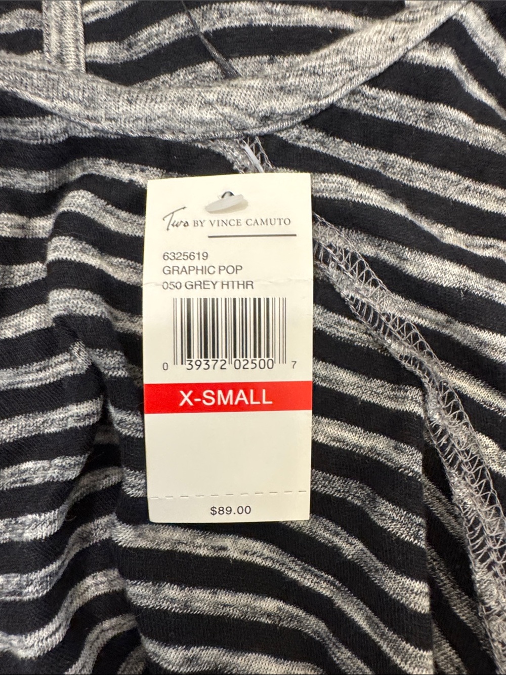 NWT Vince Camuto Gray Hooded Open-Front Sleeveless Sweatshirt - Picture 8 of 10